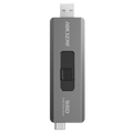 HIKVISION HS-USB-S309CSTD/1T/U3//HIKSEMI/WW - Disco SSD portátil Hikvision - Formato de pen drive - Capacidad 1 TB - Interfaz USB Tipo A y USB Tipo C - Velocidad lectura/escritura: 530/450 MB/s - Función OTG