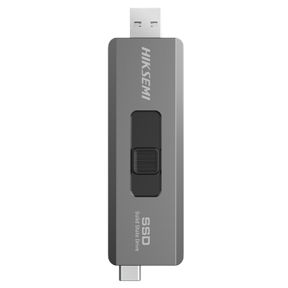HIKVISION HS-USB-S309CSTD/1T/U3//HIKSEMI/WW - Disco SSD portátil Hikvision - Formato de pen drive - Capacidad 1 TB - Interfaz USB Tipo A y USB Tipo C - Velocidad lectura/escritura: 530/450 MB/s - Función OTG