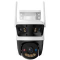 IMOU IPC-S7UP-11M0WED-IMOU - Cámara Cruiser Triple 3+3+5MP - WiFi 6 / Doble ranura tarjeta SD - Lente TRIPLE / Autotracking / IR 30+ Full Color - Audio bidireccional / Sirena + Flash azul-rojo - AIGO Play / IMOU SENSE / AOR - Apto para exterior