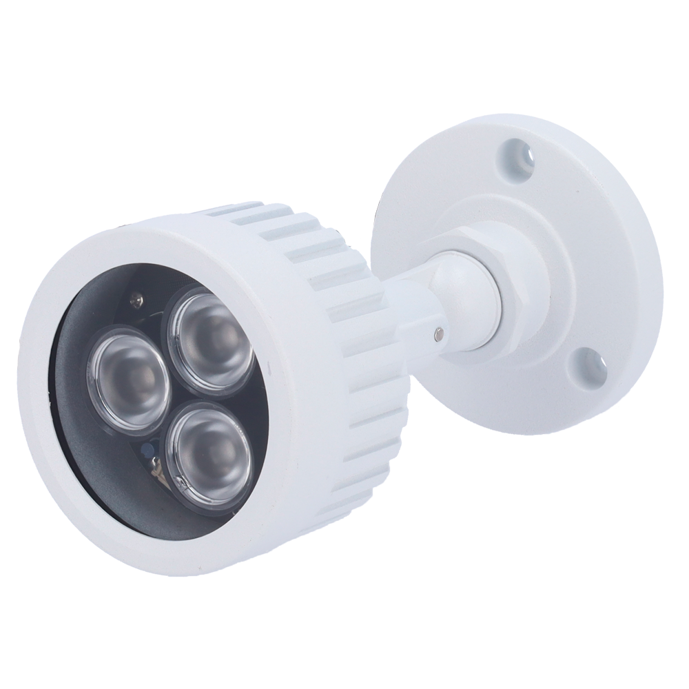 MARCA BLANCA IR40 - Foco infrarrojo de alcance 50m - Iluminación por LEDs - 60° de apertura - 3 leds Ø10 - Incluye célula de fotocontrol - 100 x 95 x 90 mm - imagen 1