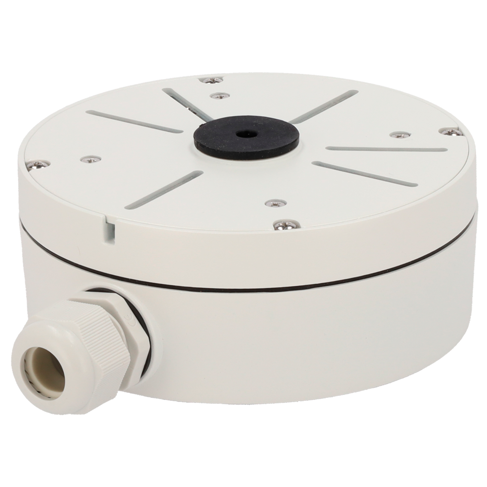 INFIRAY IRS-JBOX-1 - Caja de conexiones - Para cámaras bullet / turret - Apto para uso exterior - Instalación en techo o pared - Pasador de cables - 62 (Al) x 157 (ɸ) mm - imagen 1