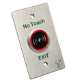 MARCA BLANCA ISK-841D - Botón de salida sin contacto - Sensor infrarrojo con LED indicador - Testado 1.000.000 usos - NO/NC/COM | Empotrado o superficie - Rango de detección 4-12 cm - Fabricado en acero inoxidable