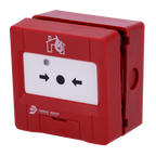 JADE BIRD JBE-2100 - Pulsador analógico Jade Bird - Rearmable - Indicador luminoso y visual de activación - Contacto seco auxiliar - Certificado EN 54-11 - imagen 1