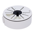 MARCA BLANCA JBOX-103-WHITE - Caja de conexiones - Para cámaras Bullet, Domo y Turret - Para cámaras con la salida de cable descentrada - Instalación en techo o pared - Color blanco | 125 Ø × 45.5 (Fo) mm - imagen 1