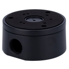 MARCA BLANCA JBOX-118-BLACK - Caja de conexiones - Para cámaras Bullet, Domo y Turret - Apto para uso exterior - Instalación en techo o pared - Incluye prensacable - Color negro | 118 Ø × 59 (Fo) mm - imagen 1