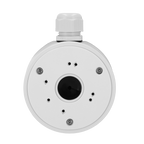 MARCA BLANCA JBOX-118-WHITE - Caja de conexiones - Para cámaras Bullet, Domo y Turret - Apto para uso exterior - Instalación en techo o pared - Incluye prensacable - Color blanco | 118 Ø × 59 (Fo) mm - imagen 1
