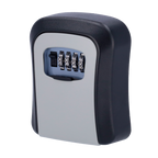 MARCA BLANCA KEYS-SAFEBOX - Caja de seguridad para llaves - Apertura con código de 4 dígitos - Instalación sobre pared - Medidas: 115 (Al) x 95 (An) x 40 (Fo) mm - Fabricado en aleación de zinc y acero - Solución para vivienda vacía y alquiler - imagen 1