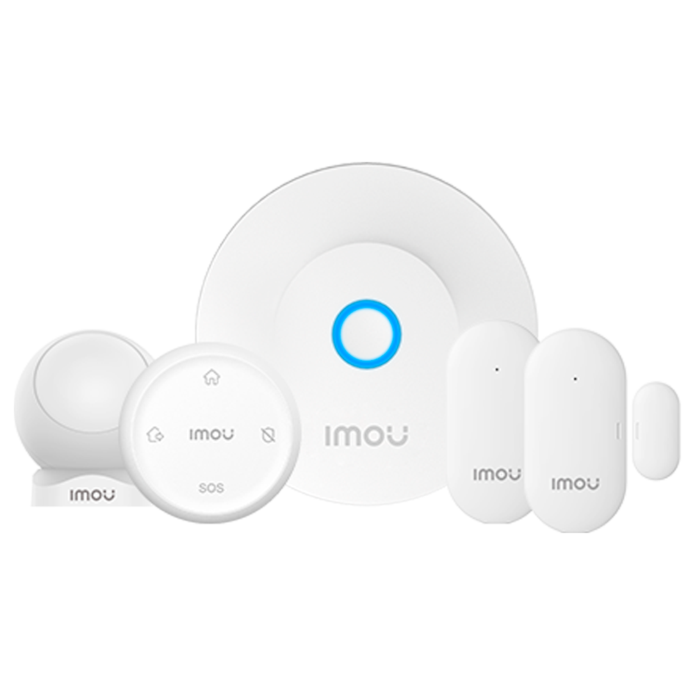 IMOU KIT-IOT-HOMEALARM-EU-5-IMOU - Imou kit de alarma domótico inalámbrico - Concentrador de Alarma domótica - Zigbee 3.0 / WiFi 2.4 GHz - Gestiona desde la App - Hasta 32 Dispositivos - Apta para interior - imagen 1