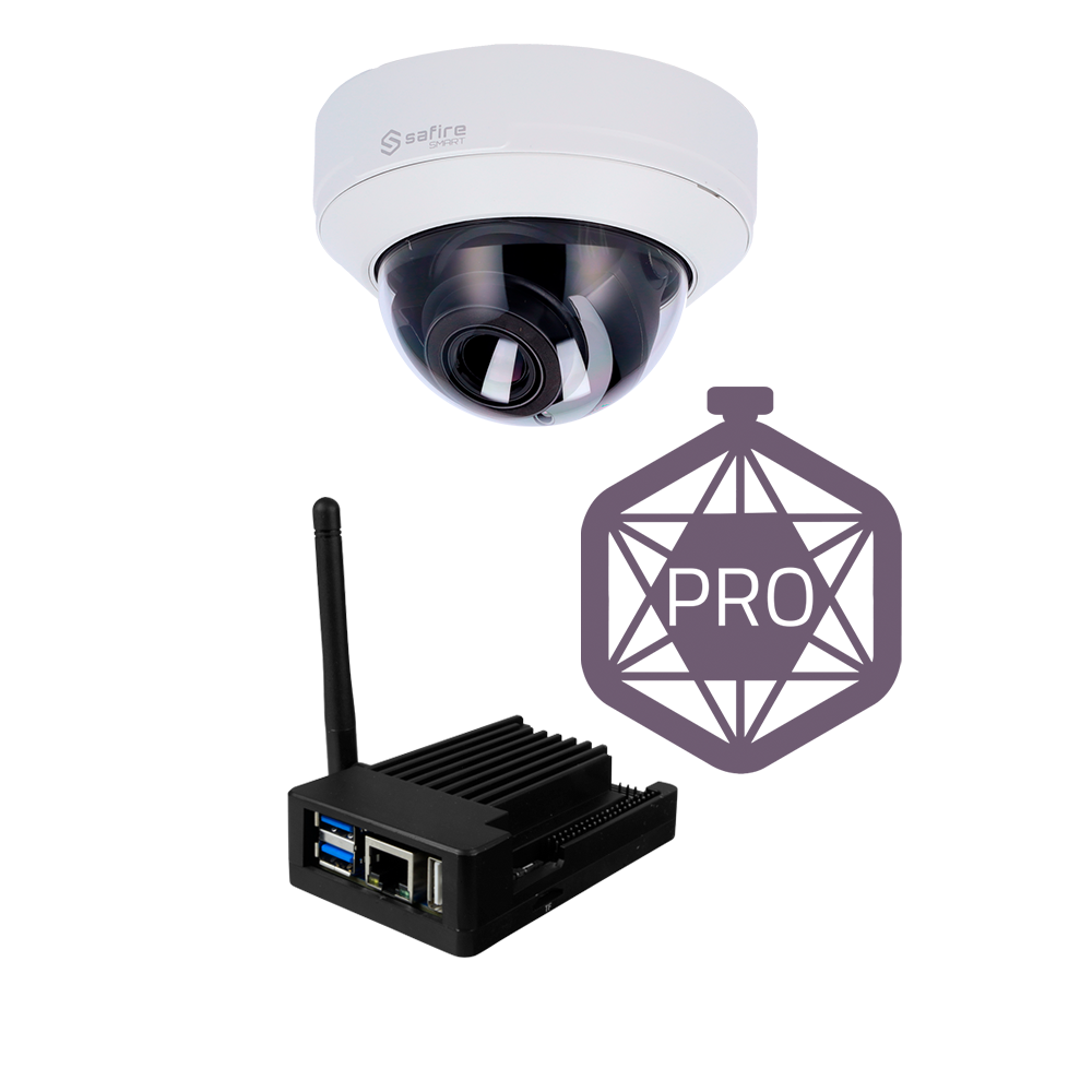SAFIRE KIT-PEOPLECOUNT-SF-PRO - Kit para Control de aforo PRO - Cámara Safire Smart SF-IPD540ZA-6I1 - PC con software SF-SW-COUNT-MULTIROOM(Instalado) - Vista desde cualquier lugar con navegador web - Reportes e informes personalizados - Sistema multicana - imagen 1