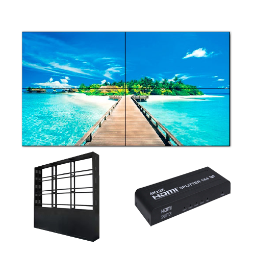 MARCA BLANCA KIT-VIDEOWALL55-2X2-FLOOR-V2 - imagen 1