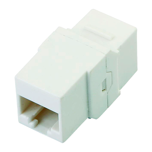 MARCA BLANCA KS5E-RJ45 - Conector - Empalme para cables UTP - Conector entrada RJ45 - Conector salida RJ45 - Compatible UTP categoría 5E - Bajas pérdidas