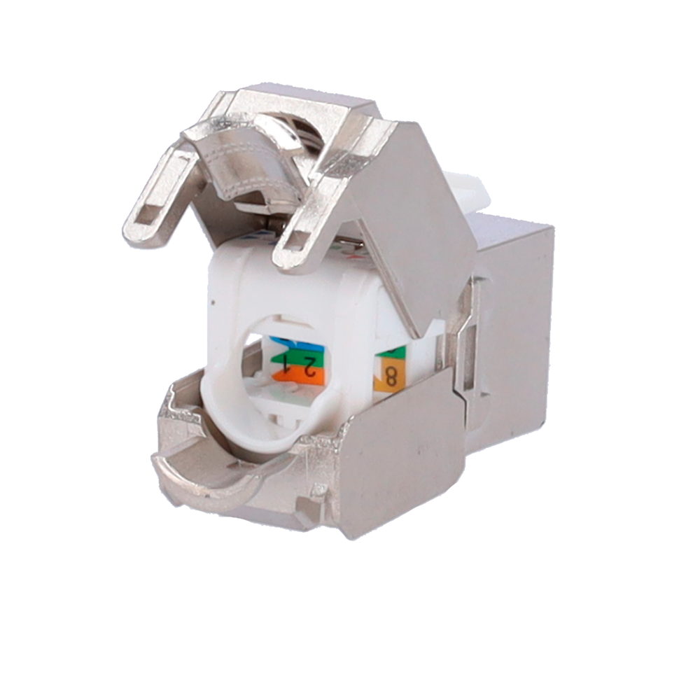 MARCA BLANCA KS6-FTP-TL180 - Conector para cables FTP - Conector salida RJ45 - Compatible FTP categoría 6 - Fácil instalación sin necesidad de herramientas - imagen 1