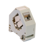 MARCA BLANCA KS6A-FTP-TL180-DIN - Conector para cables FTP - Conector salida RJ45 - Compatible FTP categoría 6A - Fácil instalación sin necesidad de herramientas - Montaje en carril DIN - imagen 1