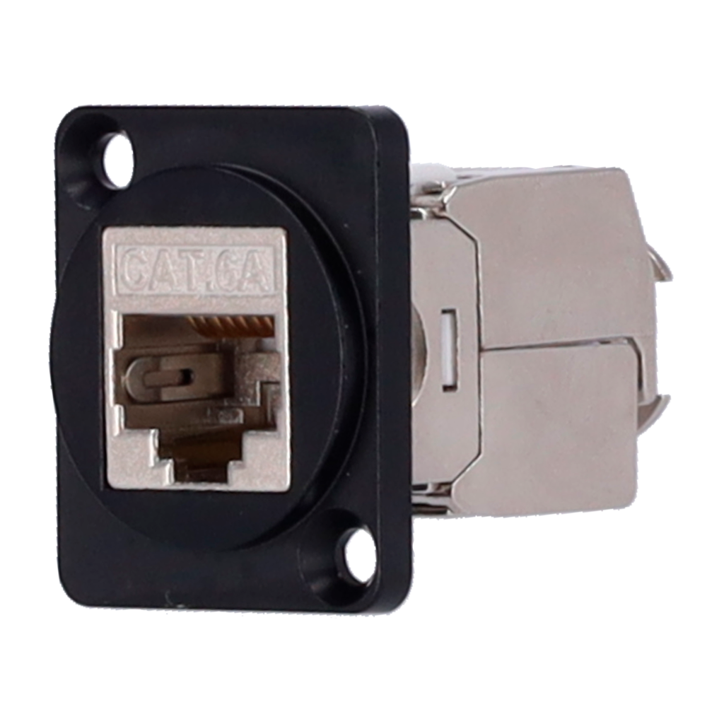 MARCA BLANCA KS6A-TL180-WALL - Módulo Keystone RJ45 Cat6A UTP - Conexión Toolless sin necesidad de crimpadora - Inserción de conductores en ángulo recto a 180° - Diseño optimizado con salida inclinada de pared - Rendimiento superior sin apantallamiento UT - imagen 1