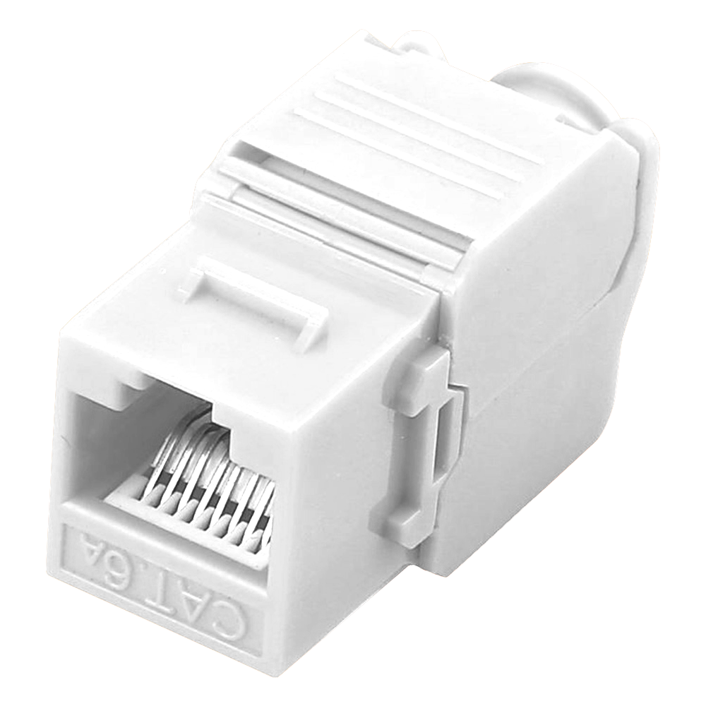 MARCA BLANCA KS6A-TL180 - Conector para cables UTP - Conector salida RJ45 - Compatible UTP categoría 6A - Fácil instalación sin necesidad de herramientas - Bajas pérdidas - imagen 1