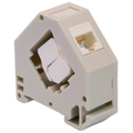 MARCA BLANCA KS6A-UTP-TL180-DIN - Conector para cables UTP - Conector salida RJ45 - Compatible UTP categoría 6A - Fácil instalación sin necesidad de herramientas - Montaje en carril DIN - imagen 1