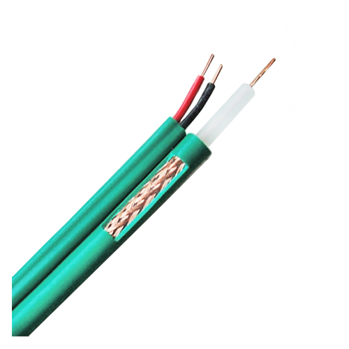 MARCA BLANCA KX6P-300-LSZH - Cable coaxial KX6 - Vídeo y alimentación - Rollo de 300 metros - Cubierta color verde - Cubierta exterior LSZH - Bajas pérdidas - imagen 1