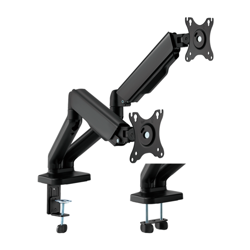 BRATECK LUMI LDT46-C024E - Brazo para dos monitores - Instalación en mesa - Peso soportado 9 Kg/Brazo - imagen 1
