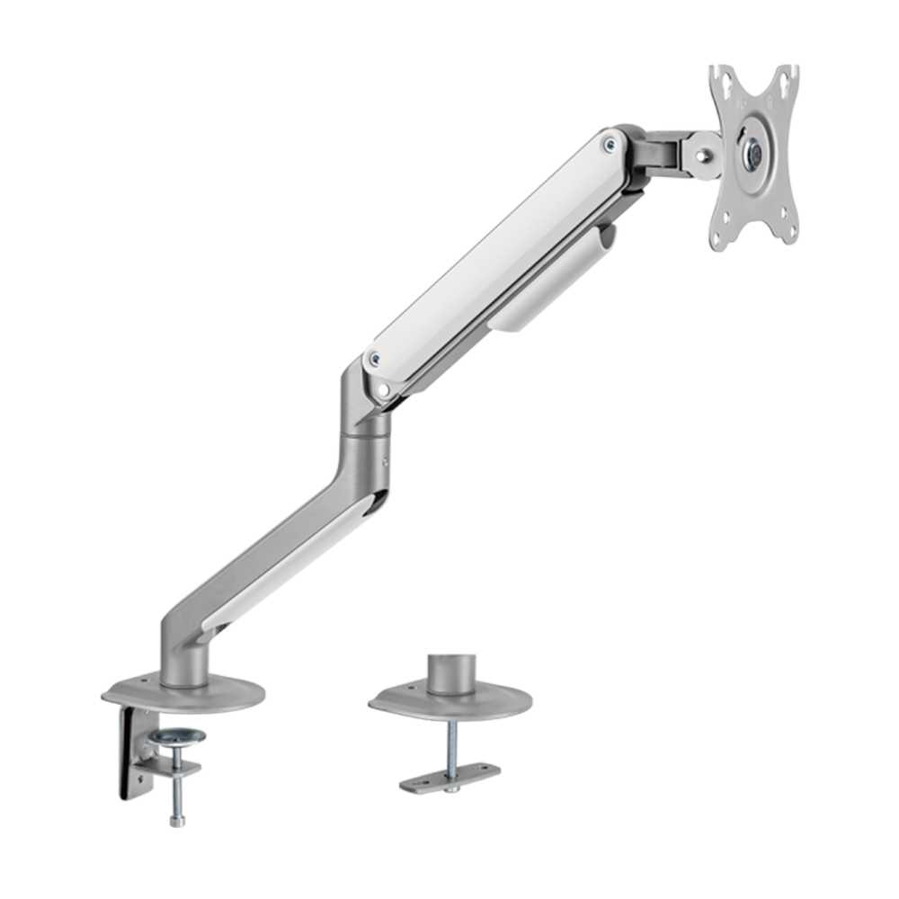 BRATECK LUMI LDT63-C012-SILVER - Brazo para monitor - Instalación en mesa - Peso soportado 9 Kg - imagen 1