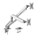 BRATECK LUMI LDT63-C024-SILVER - Brazo para dos monitores - Instalación en mesa - Peso soportado 9 Kg/Brazo - imagen 1