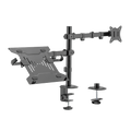 BRATECK LUMI LDT66-C024ML - Brazo para monitor y PC - Instalación en mesa - Peso soportado 9 Kg + 4 Kg - imagen 1
