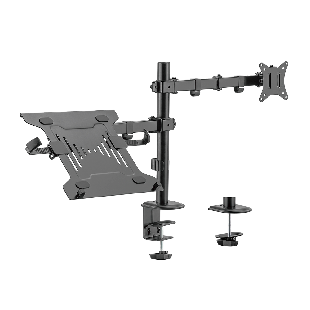 BRATECK LUMI LDT66-C024ML - Brazo para monitor y PC - Instalación en mesa - Peso soportado 9 Kg + 4 Kg - imagen 1