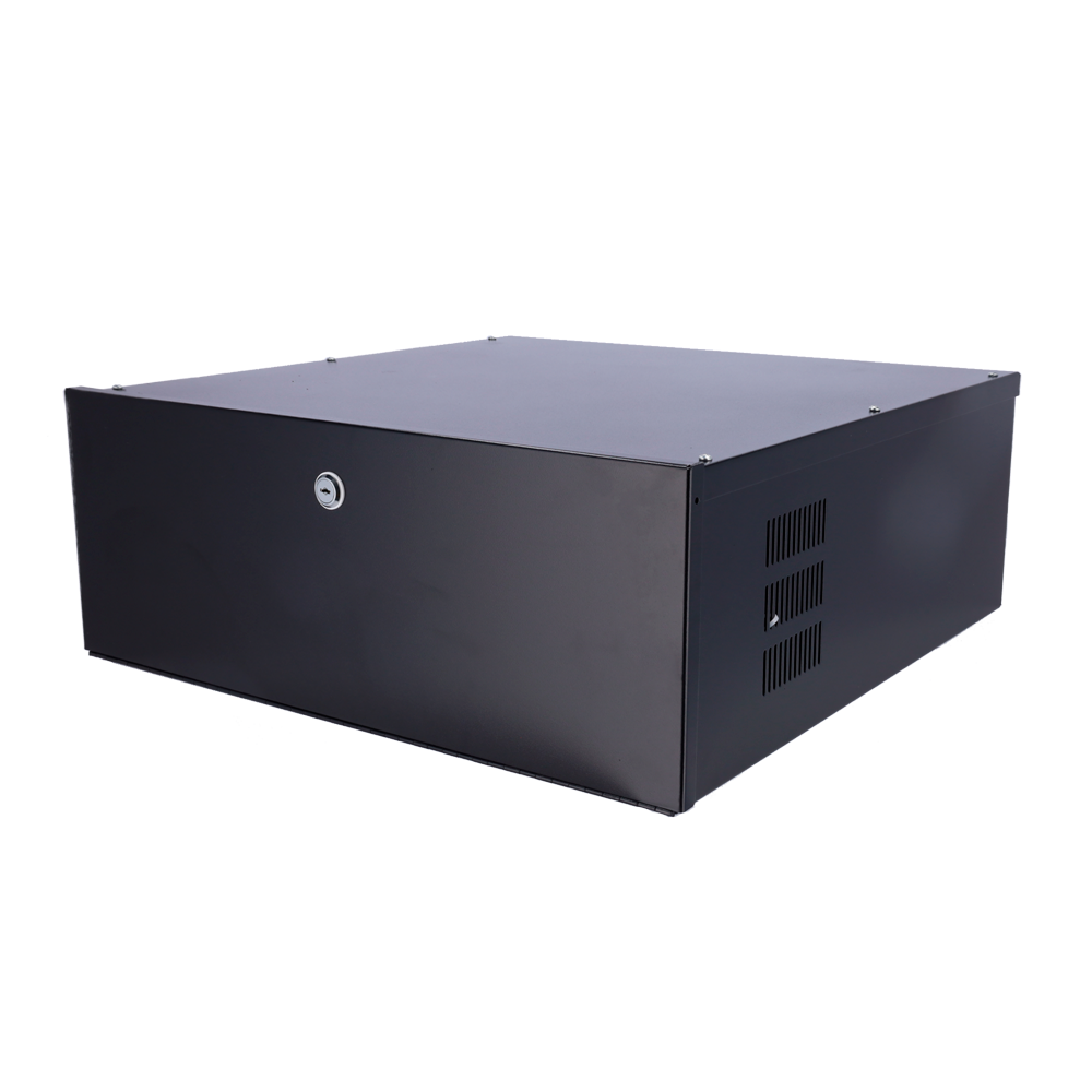 MARCA BLANCA LOCKBOX-4U - Caja metálica cerrada para DVR - Específico para CCTV - Para grabadores de hasta 4U rack - Cerradura de leva - Ventilador incluido - Calidad y resistencia - imagen 1