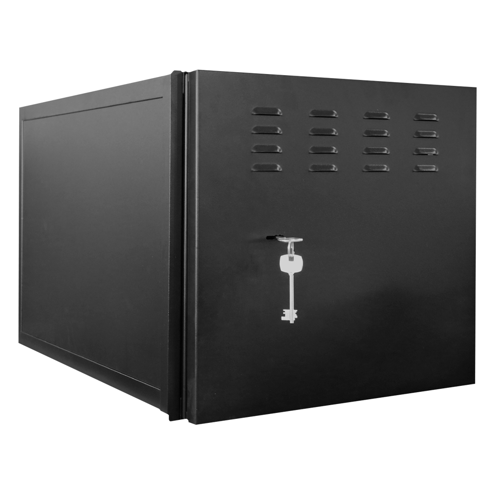 MARCA BLANCA LOCKBOX-6U-SL - Caja metálica cerrada para DVR - Específico para CCTV - Para grabadores de hasta 6U rack - Cerradura de leva - Compatible con el estandar de RACK de 19" - Calidad y resistencia - imagen 1
