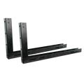 MARCA BLANCA LOCKBOX-BR - Soporte de pared - Para LOCKBOX-4U - 2 unidades tipo escuadra - Anclaje regulable - Material metálico - Color negro