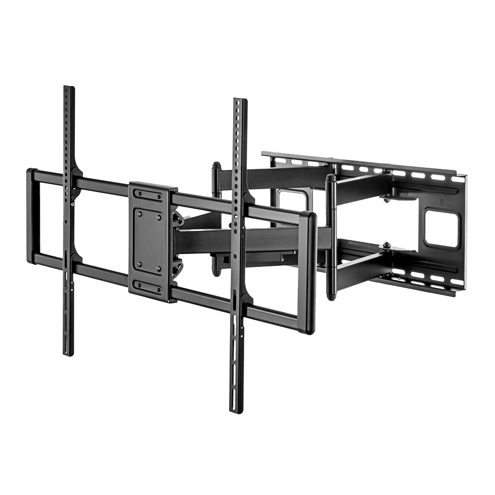 BRATECK LUMI LPA77-696 - Soporte a pared con brazo - Peso soportado 120 Kg - VESA 900x600 mm - Distancia a la pared de 75 ~ 703 mm - Inclinación +5º ~ -15º - Giro +60º ~ -60º - imagen 1
