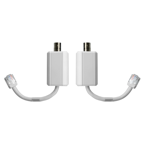 BRANDED LR1002 - Conversor Pasivo EoC - Ethernet por cable coaxial - Pasivo | Específico ePoE - Emisor y receptor indistintamente - Permite transmitir 1 canal IP - Distancia máxima 400 m