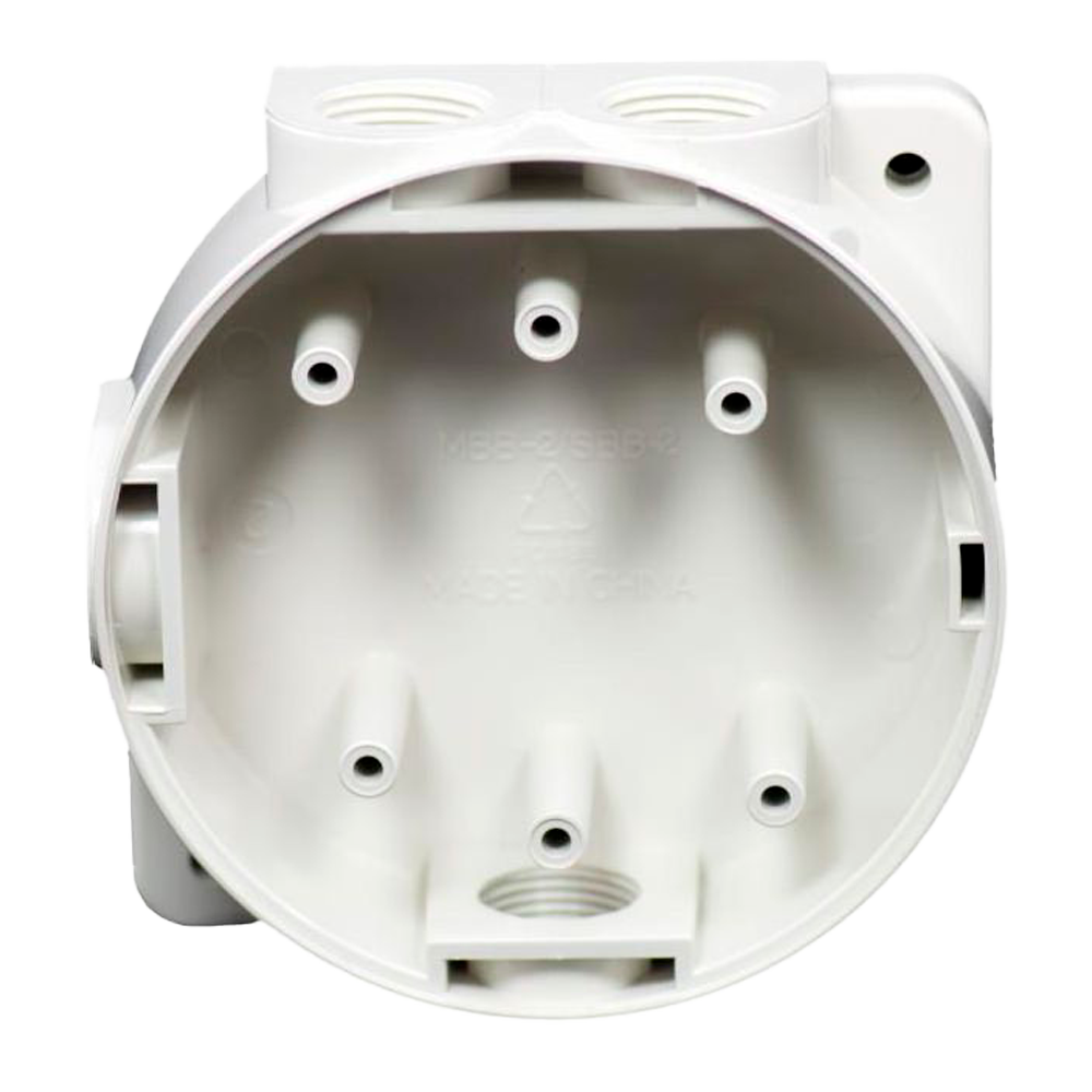 HOCHIKI MBB-2 - Caja trasera de montaje de detectores de marina - Hochiki CDX y ESP - Solución estética para fijación de superficie - orificios de entrada de cables