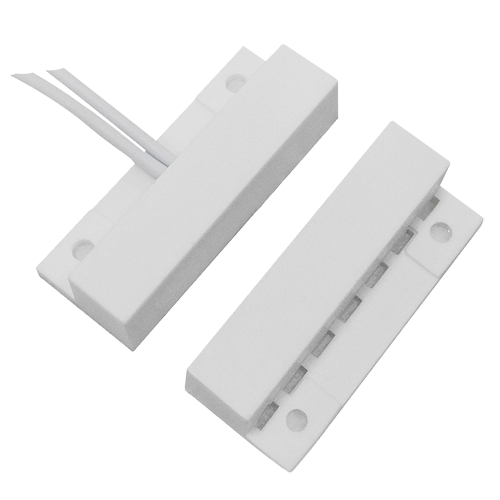 MARCA BLANCA MC-SWPC-M1 - Contacto magnético - Apto para instalar en madera - Tecnología Reed - Sistema de conexión por 2 hilos - Resistencia a choques mecánicos y eléctricos - Tamaño reducido