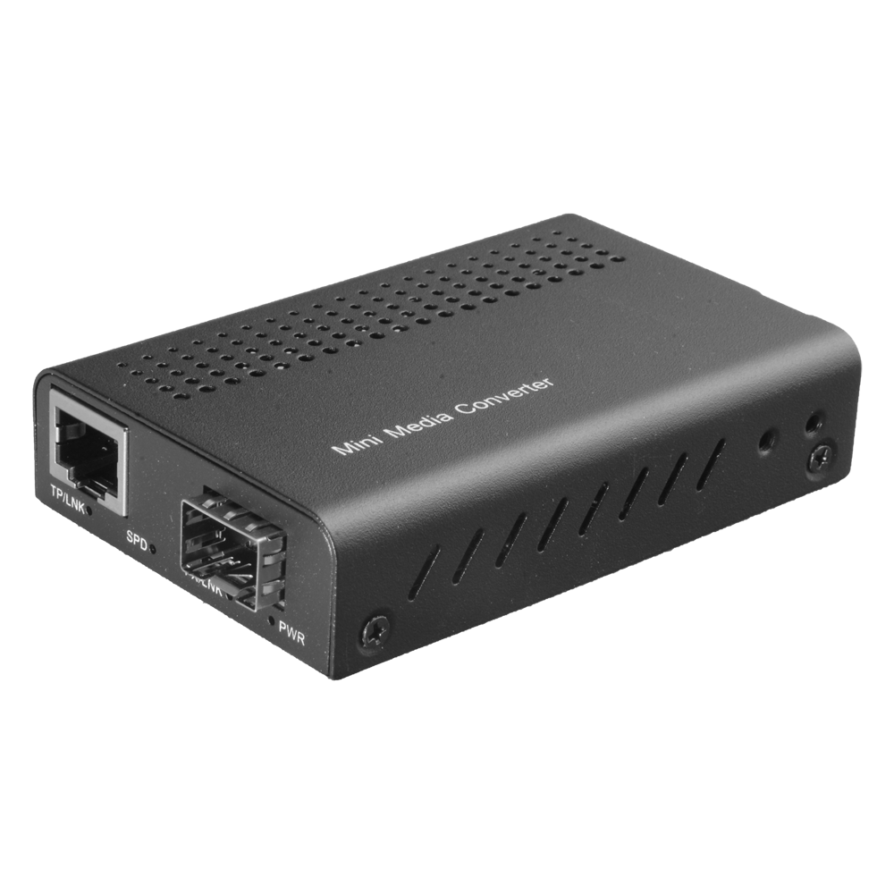 MARCA BLANCA MC1FE-SFP - Conversor de medios Fast Ethernet con 1x RJ45 y 1x SFP - Interfaz de cobre 10/100 Base-TX - Diseño de tamaño reducido ideal para espacios - Autonegociación inteligente de velocidad de red - Gestión de funciones por interruptores D - imagen 1