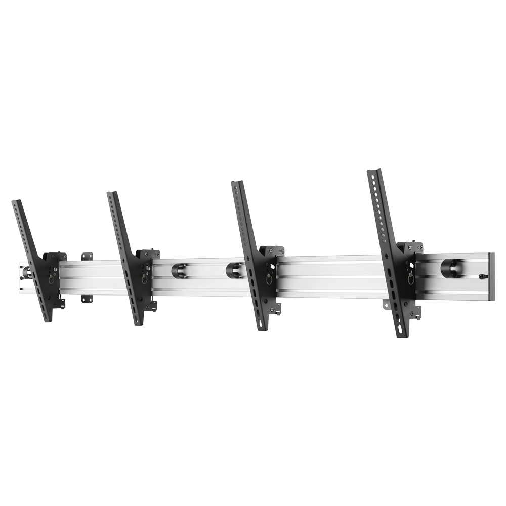 BRATECK LUMI MENUBOARD-2X1 - Soporte Menuboard - Peso soportado 50 Kg/Monitor - VESA 600x400 mm/Monitor - Inclinación 0º ~ -20º - Distancia a la pared de 100 mm - Disposición 2x1 - imagen 1