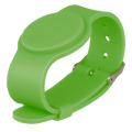 MARCA BLANCA MF-BAND-ADJ-G - Pulsera de proximidad - ID por radiofrecuencia - MF pasivo | Color verde - Alta frecuencia 13.56 MHz - Correa ajustable por puntos - Máxima seguridad