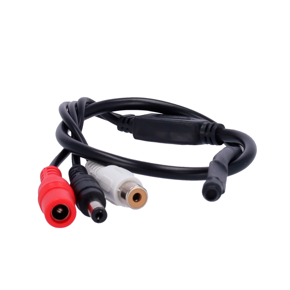 SAFIRE MIC01 - Micrófono externo - Acoplable a cualquier cámara - Conector Audio RCA (Blanco) - Conector Alimentación entrada/salida - Alimentación DC6V~12V - Largo: 420 mm - imagen 1