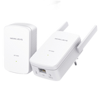 MERCUSYS MP510KIT - Kit PLC con Wi-Fi (MP510+MP500) - HomePlug AV1000Mbps - Transmisión de datos a través de la red eléctrica - Wi-Fi 11n 2.4GHz - Instalación en enchufe de pared - Puerto Ethernet RJ45 10/100/1000Mbps - imagen 1