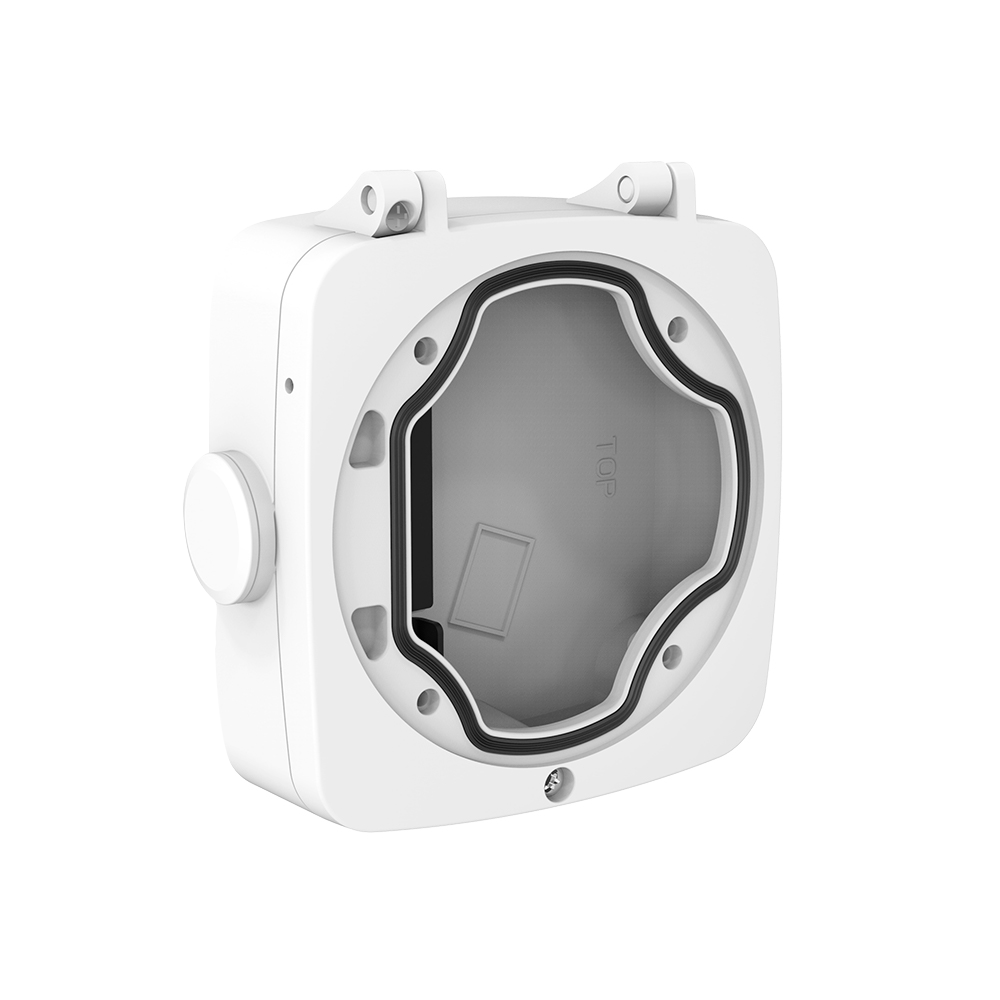 MILESIGHT MS-A62 - Caja de conexiones para cámaras Bullet - Color blanco - Fabricada en plástico - Permite situar el paso interno de cableado en su interior - 134 mm (Al) x 126 mm (Al) x 40 (Fo) mm - imagen 1