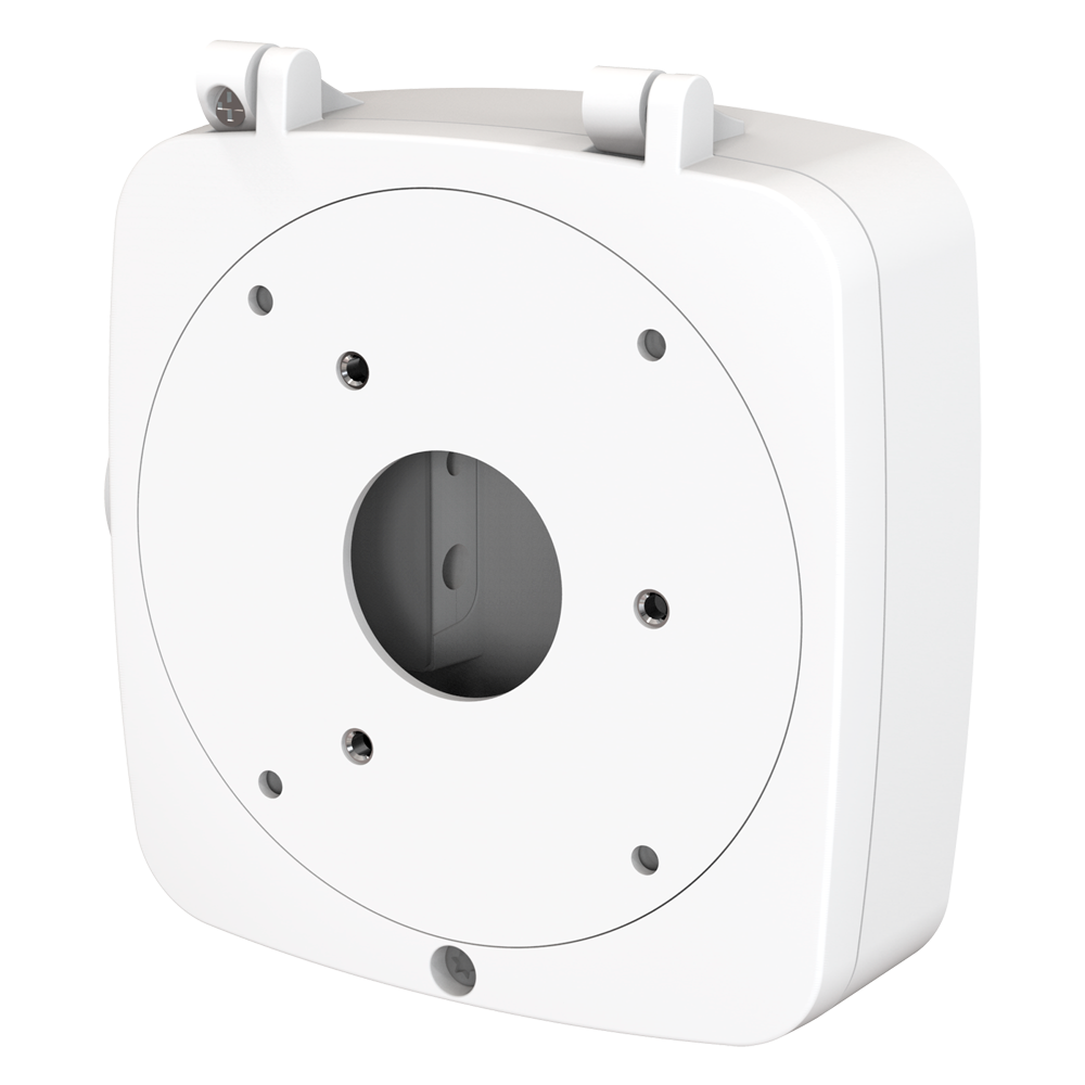 MILESIGHT MS-A63 - Caja de conexiones Milesight - Para cámara bullet mini y bullet motorizada - Instalación en techo o pared - Pasador de cables - 134mm x 126mm x 40mm