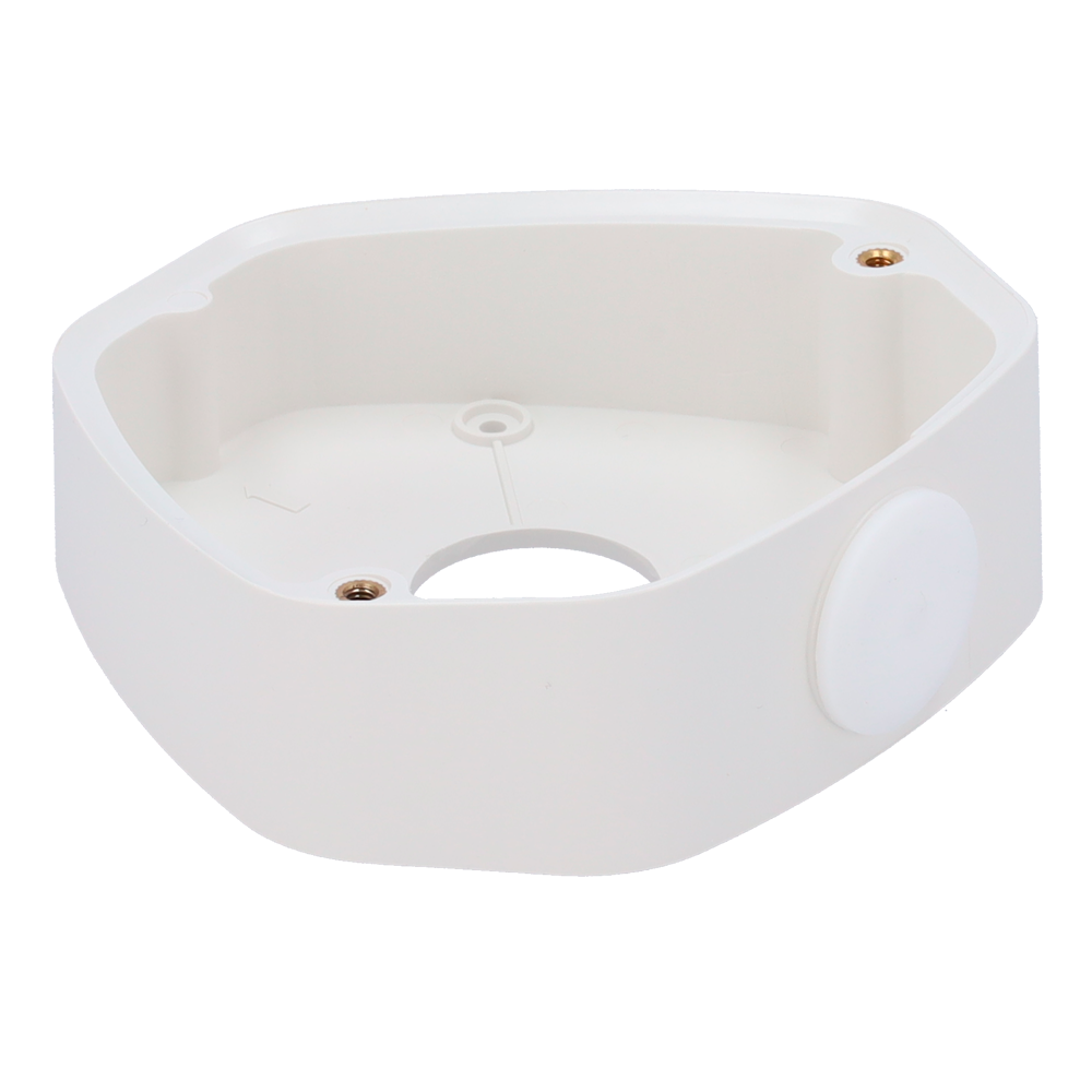 MILESIGHT MS-A74 - Caja de conexiones Milesight - Para cámara mini domo antivandálica - Instalación en techo o pared - Pasador de cables base - 121.5mm x 116.5mm x 37.2mm - imagen 1