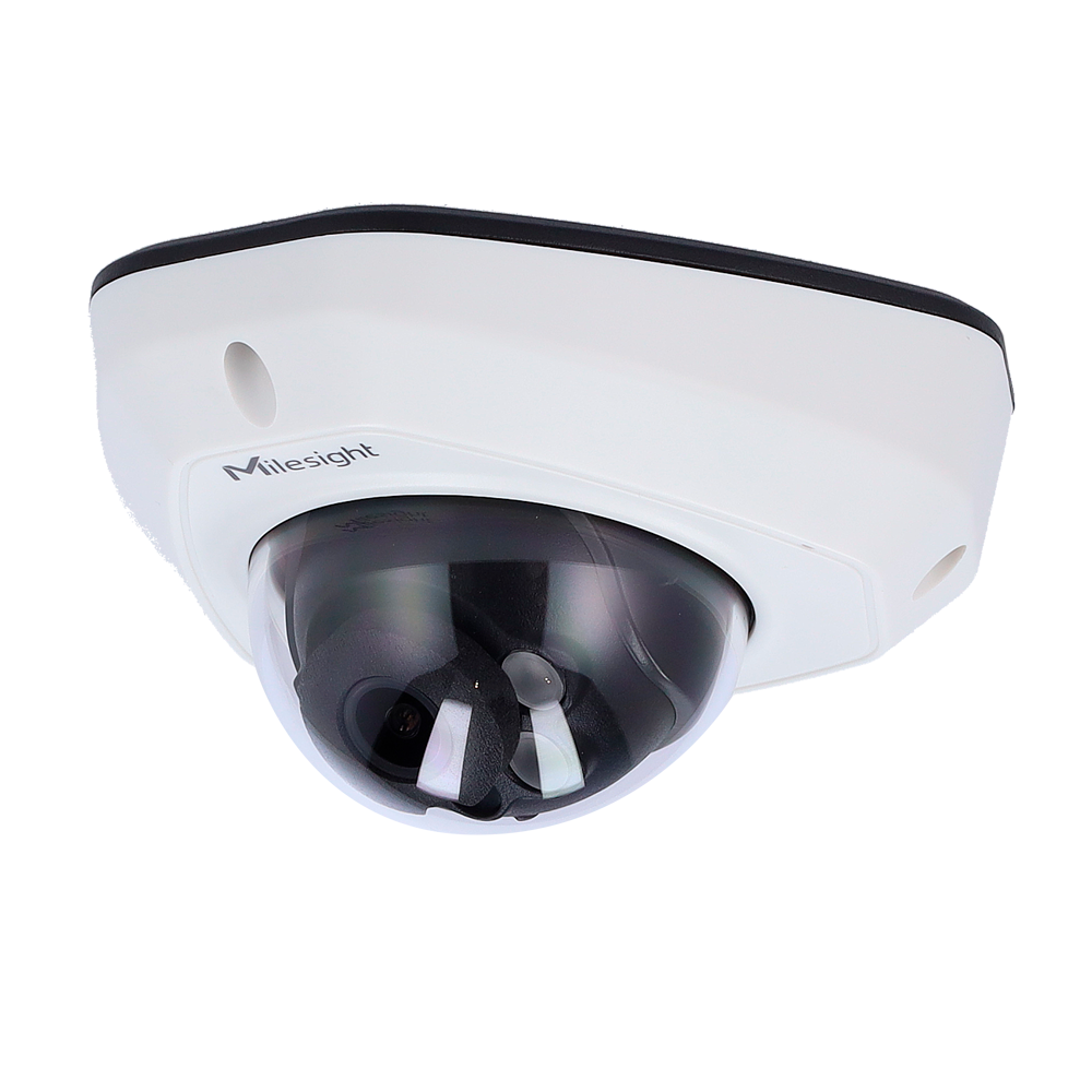 MILESIGHT MS-C4573-PD - Cámara IP Mini Domo - 4Mpx | 1/2.8" Progressive Scan CMOS | Lente 2.8 - Micrófono Integrado | Alarma | Audio - IR 30m | 120dB Super WDR - Video analísis AI basado en humano y vehículo - IP67 | IK10 | MicroSD - imagen 1