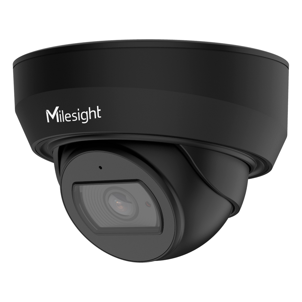 MILESIGHT MS-C5375-PD-B - Cámara IP Turret - Resolución 5Mpx | Lente 2.8mm - 1/2.8" CMOS | 120 dB WDR - Alcance IR 25 m | Micrófono | Conteo - Video analísis AI basado en humano y vehículo - Ranura para tarjeta MicroSD | IP67 | IK10