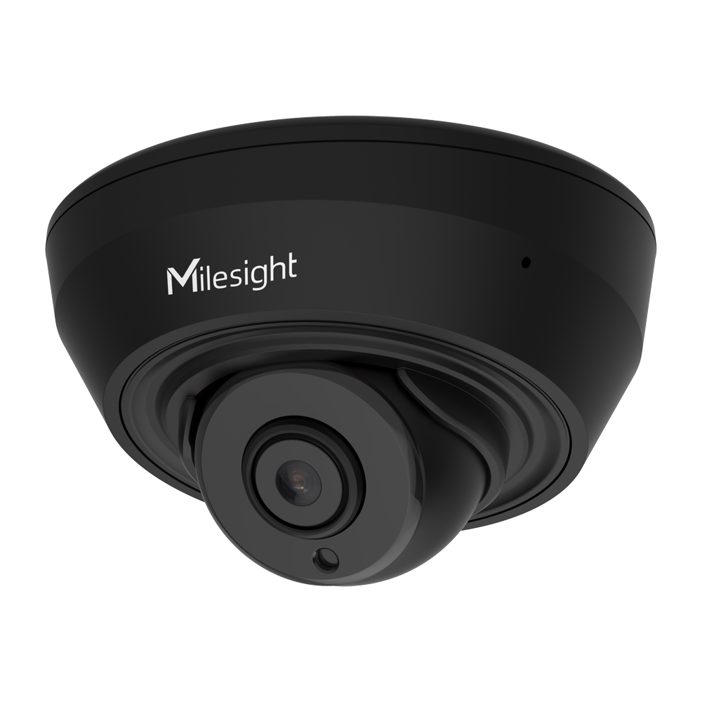 MILESIGHT MS-C5383-PD/2.8mm/F1.6/BLACK - Cámara IP Turret AI IR - Resolución 5Mpx - 1/2.8" CMOS lente 2.8mm - Iluminación IR hasta 20m - Video analísis AI basado en humano y vehículo - Certificado IP67 - NDAA