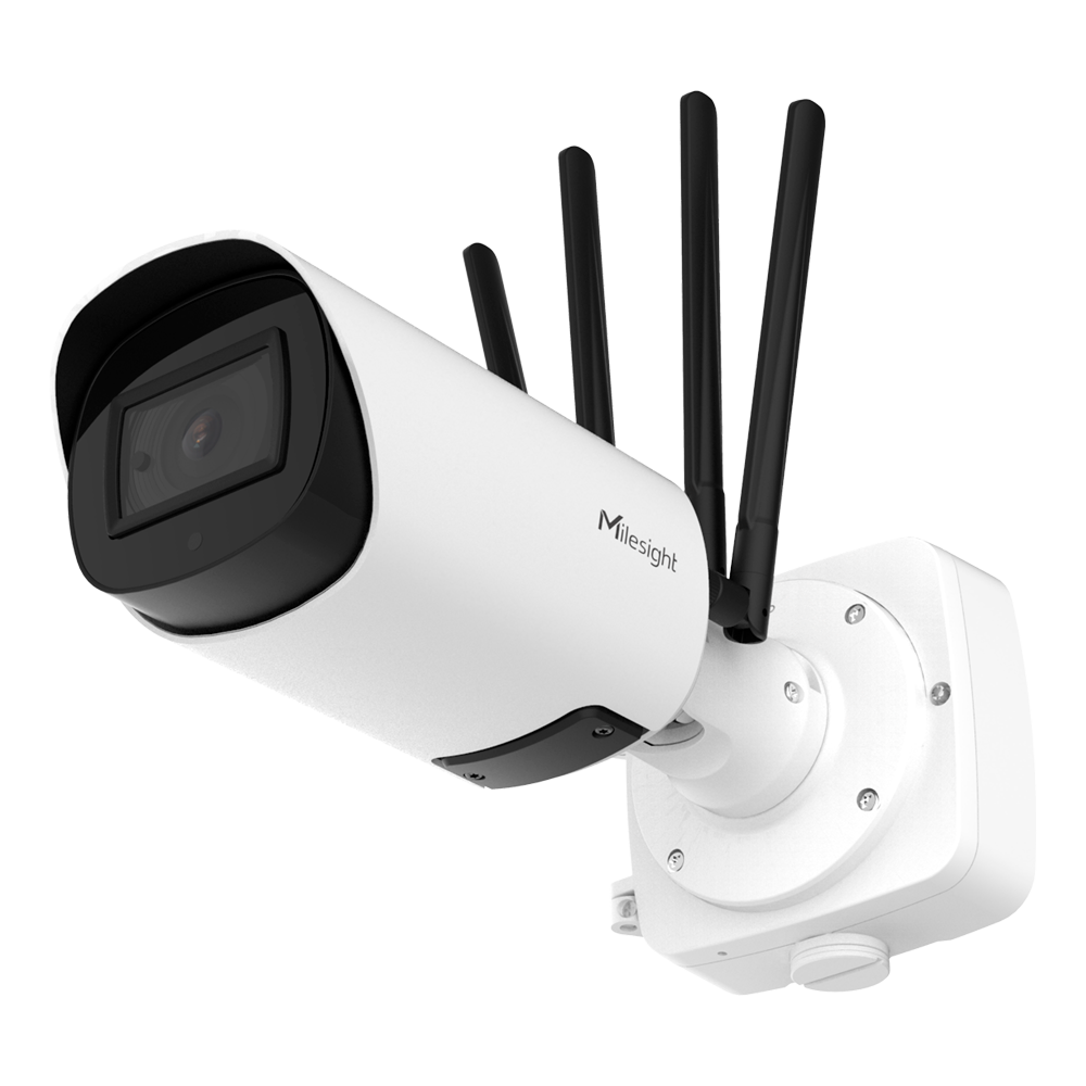 MILESIGHT MS-C8266-FIGPE - Cámara IP 5G AI 4X Pro Bullet Plus - Resolución 4K | Lente 3.6~10mm - 1/1.8" Progressive Scan CMOS - Video analísis AI basado en humano y vehículo - IP67 | 120dB WDR | IR 65 m - Tarjeta Nano SIM | 5G/4G/3G