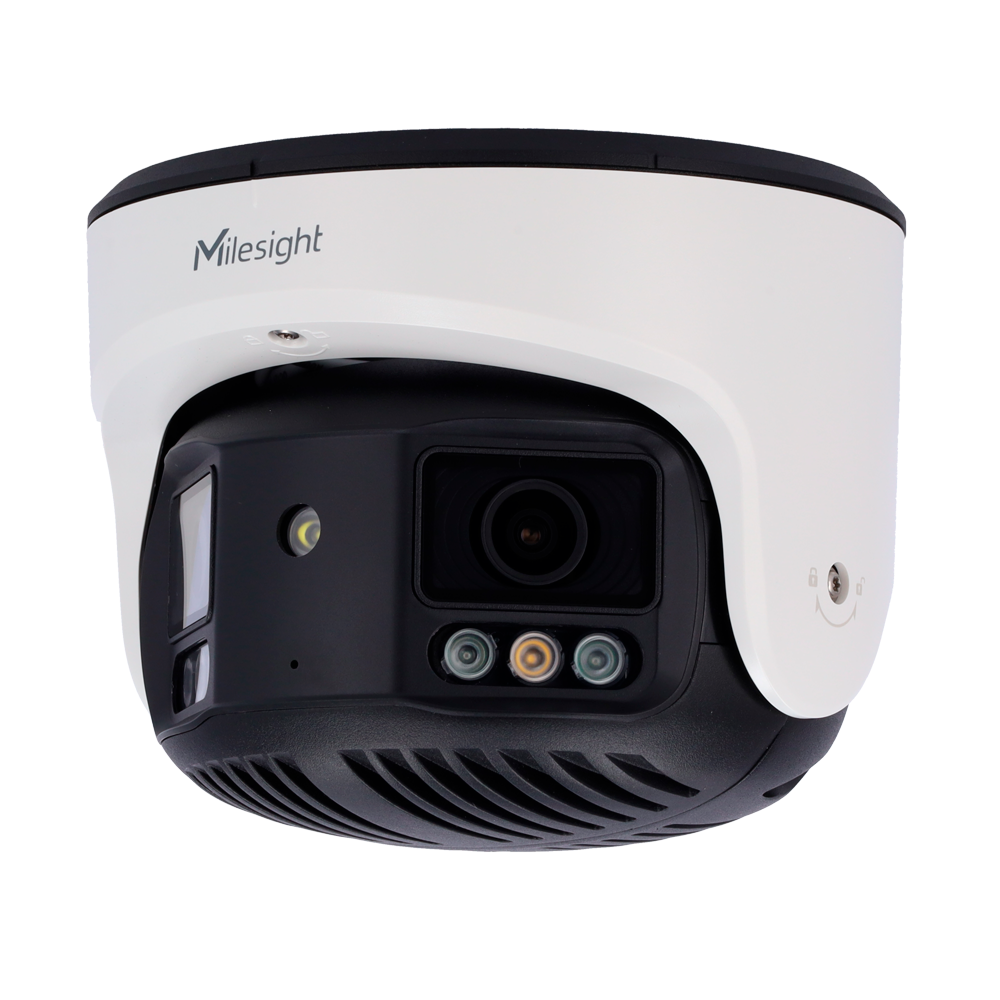 MILESIGHT MS-C8477-HPG1 - Cámara IP 8Mpx TrueColor Panorámica 180º - 1/1.8" Progressive Scan CMOS - Lente de 4mm@ F1.0 - IR 30m | Luz Blanca 25m | Micrófono integrado - WEB, Software CMS, Smartphone y NVR - ONVIF | IP67 | IK10 | NDAA - imagen 1