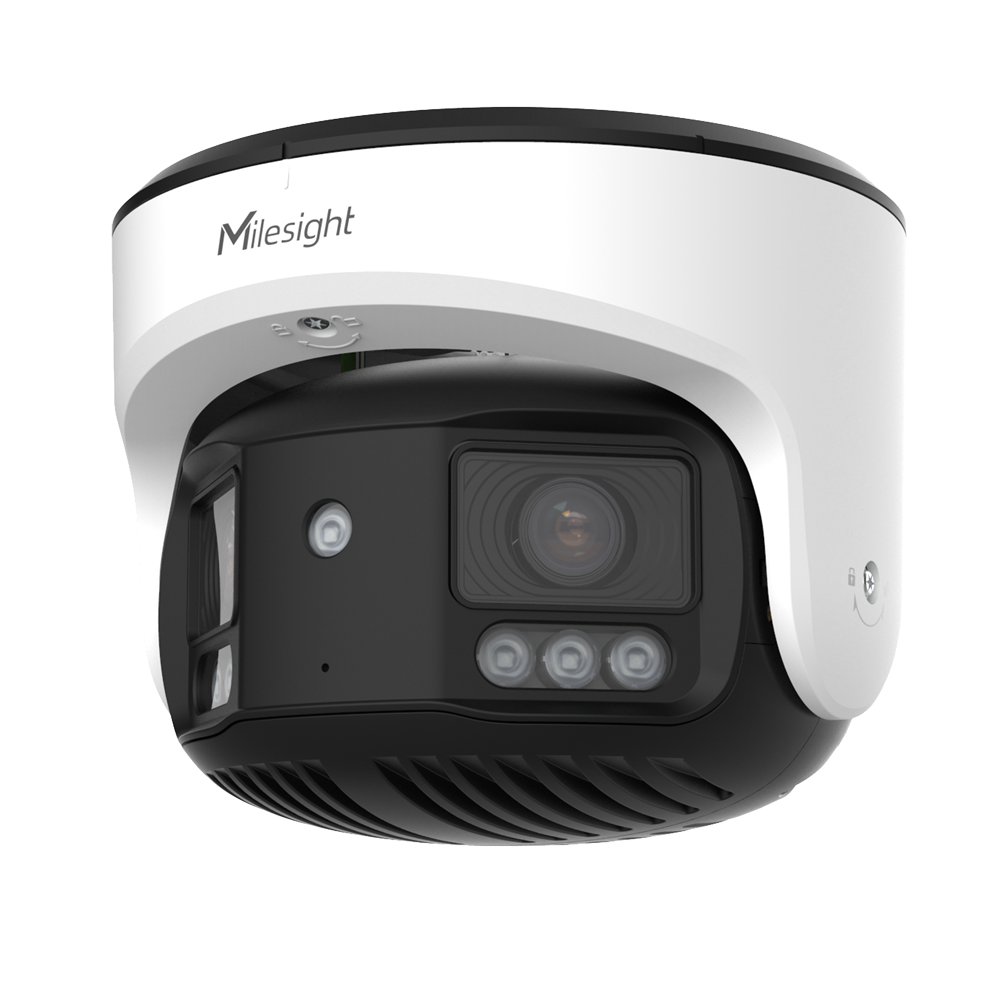 MILESIGHT MS-C8477-HPKG1 - Cámara IP 8Mpx TrueColor Panorámica 180º - 1/1.8" Progressive Scan CMOS - Lente de 4mm@ F1.0 - IR 30m | Luz Blanca 25m | Micrófono integrado - ONVIF | IP67 | IK10 | NDAA - Network Optix Witness integrado en cámara - imagen 1
