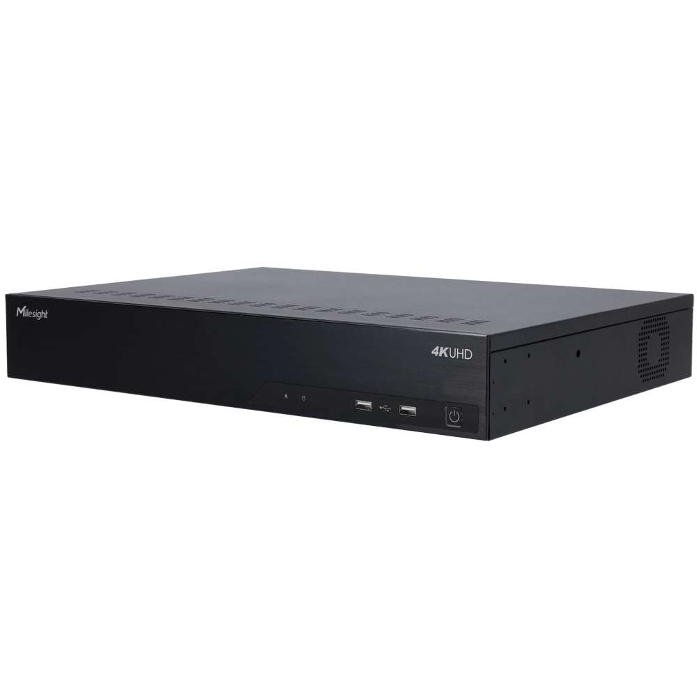 MILESIGHT MS-N7016-G - Grabador NVR para cámaras IP - 16 CH vídeo / Compresión H.265+ - Resolución máxima 8.0 Mpx - Ancho de banda 160 Mbps - Salida HDMI 4K y VGA - Admite 4 discos duros - imagen 1