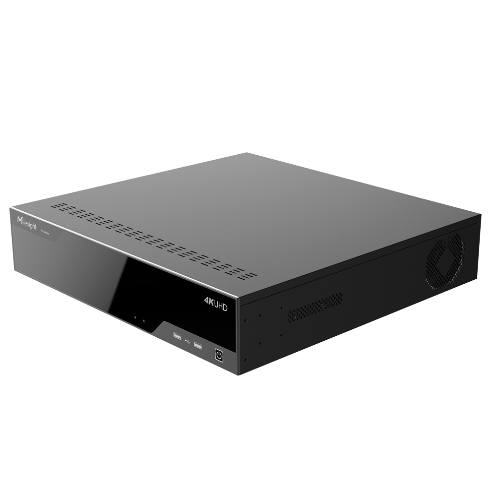 MILESIGHT MS-N8032-G - Milesight 4K PoE NVR 8000 series - Resolución máx. 4K | 32 canales - Ancho de banda 320/256Mbps - Salida 4K HDMI y VGA | 8 HDD - Soporta cámaras LPR Milesight | ONVIF S/T - Soporte RAID0 RAID1 RAID5 RAID6 RAID10