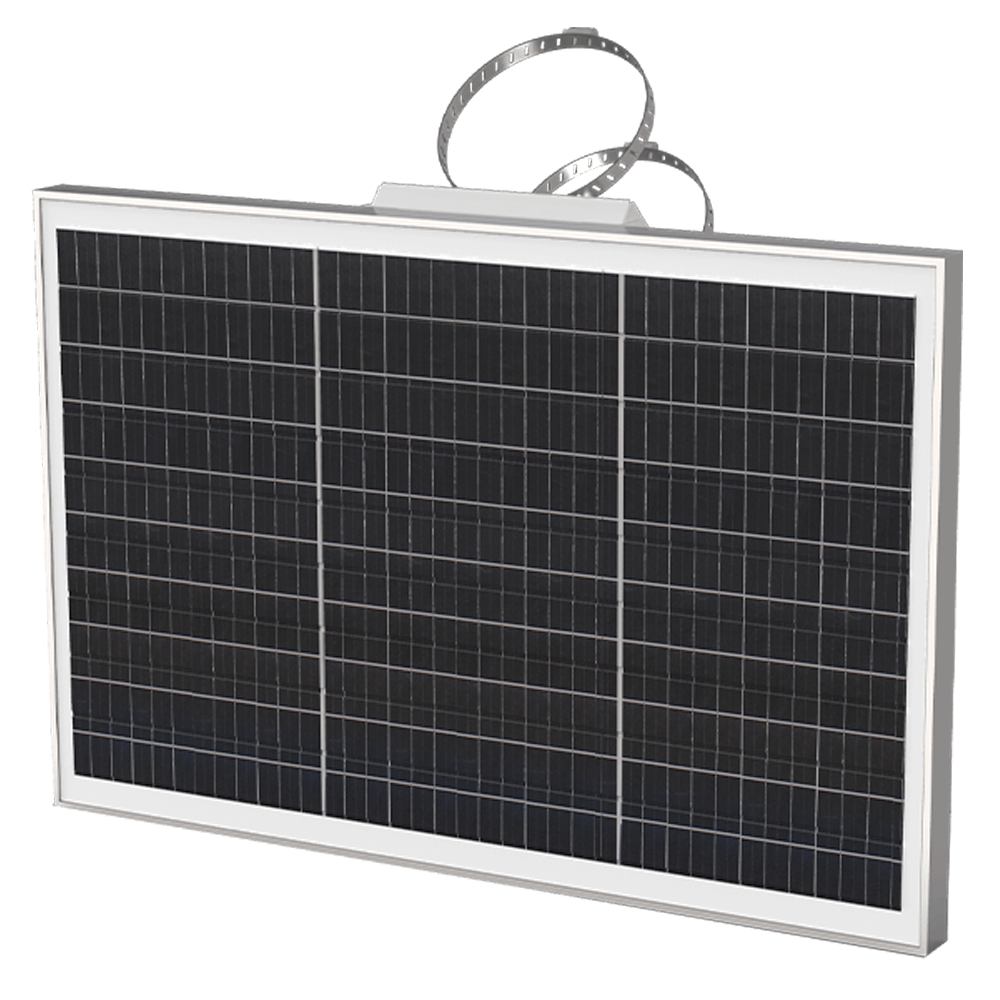 MILESIGHT MS-S45 - Milesight - Panel solar de 45W - Soporte para anclaje en mástil - IP67 - Compatible con cámara de tráfico SC211 - imagen 1